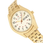 Elevon Gann White Dial Yellow Gold-tone Mens Watch ELE106-5