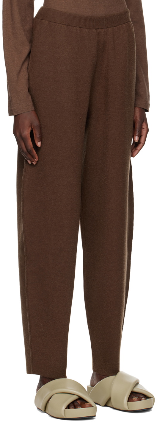Deiji Studios Brown 'The Curved Leg' Lounge Pants Deiji Studios