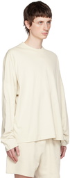 Calvin Klein Off-White Printed Long Sleeve T-Shirt