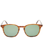 Garrett Leight Men's Clark 49 Sunglasses in Demi Blonde/Semi Green