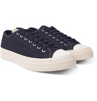 visvim - Skagway Lo Dogi Woven Canvas and Leather Sneakers - Men - Navy