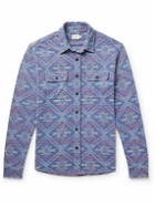 Faherty - Doug Good Feather Legend™ Sweater Stretch-Flannel Jacquard Shirt - Blue
