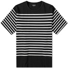 Arpenteur Men's Pontus T-Shirt in Midnight/White Stripe