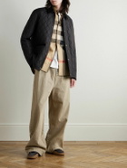 Burberry - Corduroy-Trimmed Quilted Nylon Barn Jacket - Black
