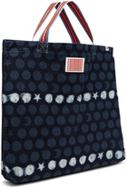 Charles Jeffrey Loverboy Indigo Etched Tote