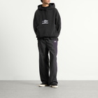 Umbro by Slam Jam Men's OG Logo Mask Hoodie in Washed Black