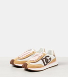 Dolce&Gabbana DG Cushion suede-trimmed sneakers