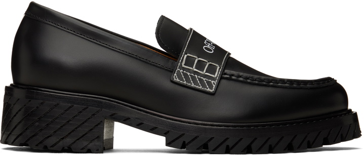 Photo: Off-White Black Combat Loafers