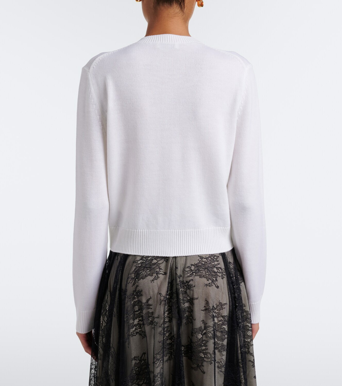 Erdem Embellished wool cardigan