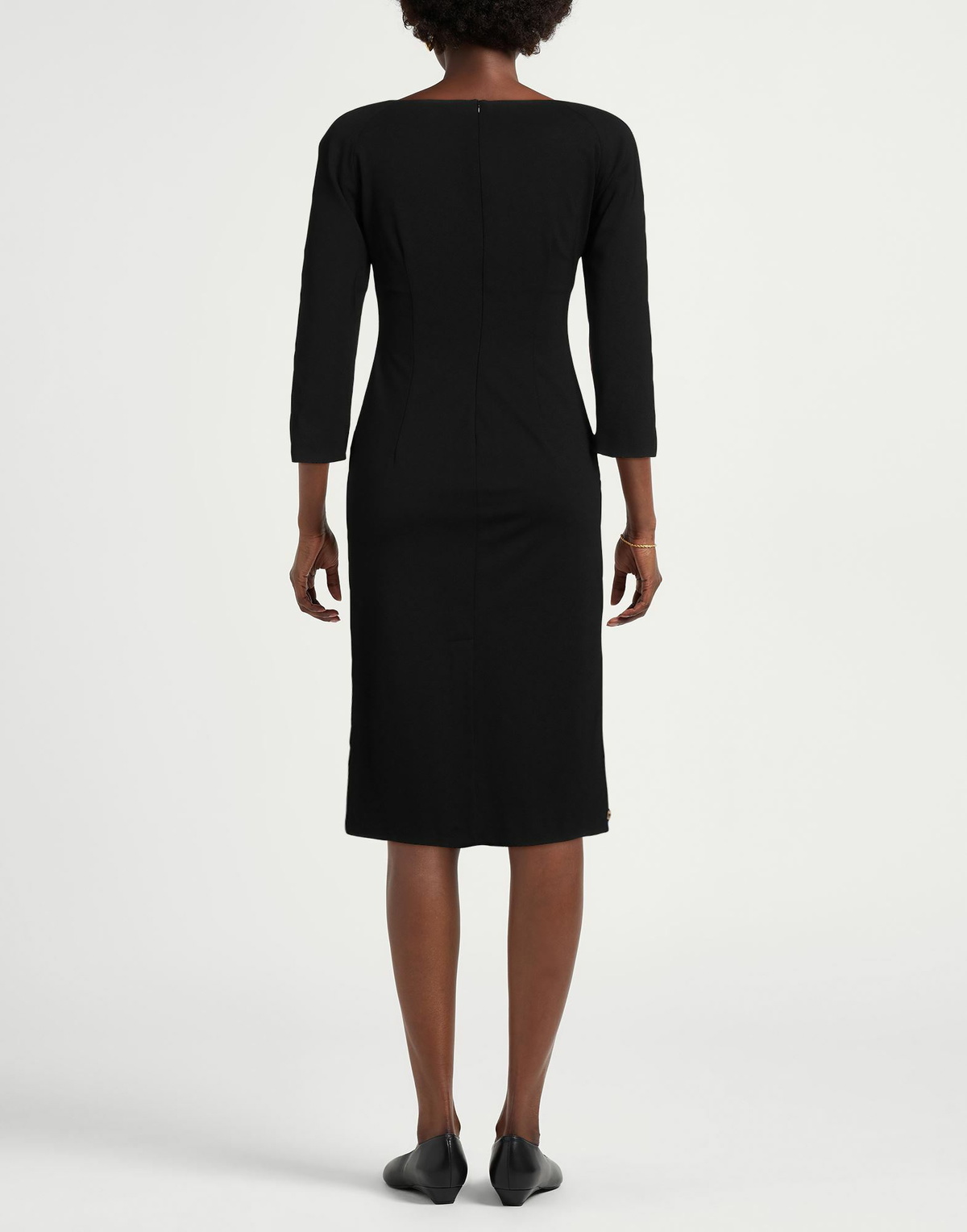 Manila Grace Womens Midi dress in Black