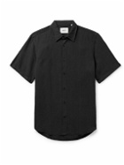 NN07 - Arne 5028 Linen and TENCEL™ Lyocell-Blend Shirt - Black