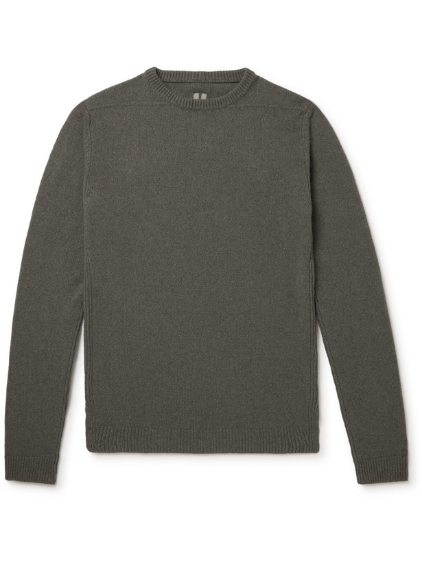 Photo: Rick Owens - Cashmere and Wool-Blend Sweater - Gray