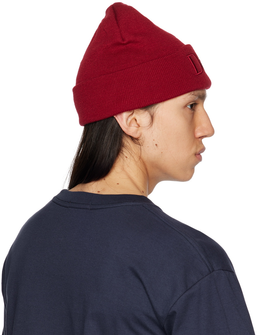 Dime ビーニー Classic Logo Warp Beanie Red Dime Red Classic 3D Logo Beanie Dime