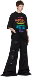 VETEMENTS Black Printed T-Shirt