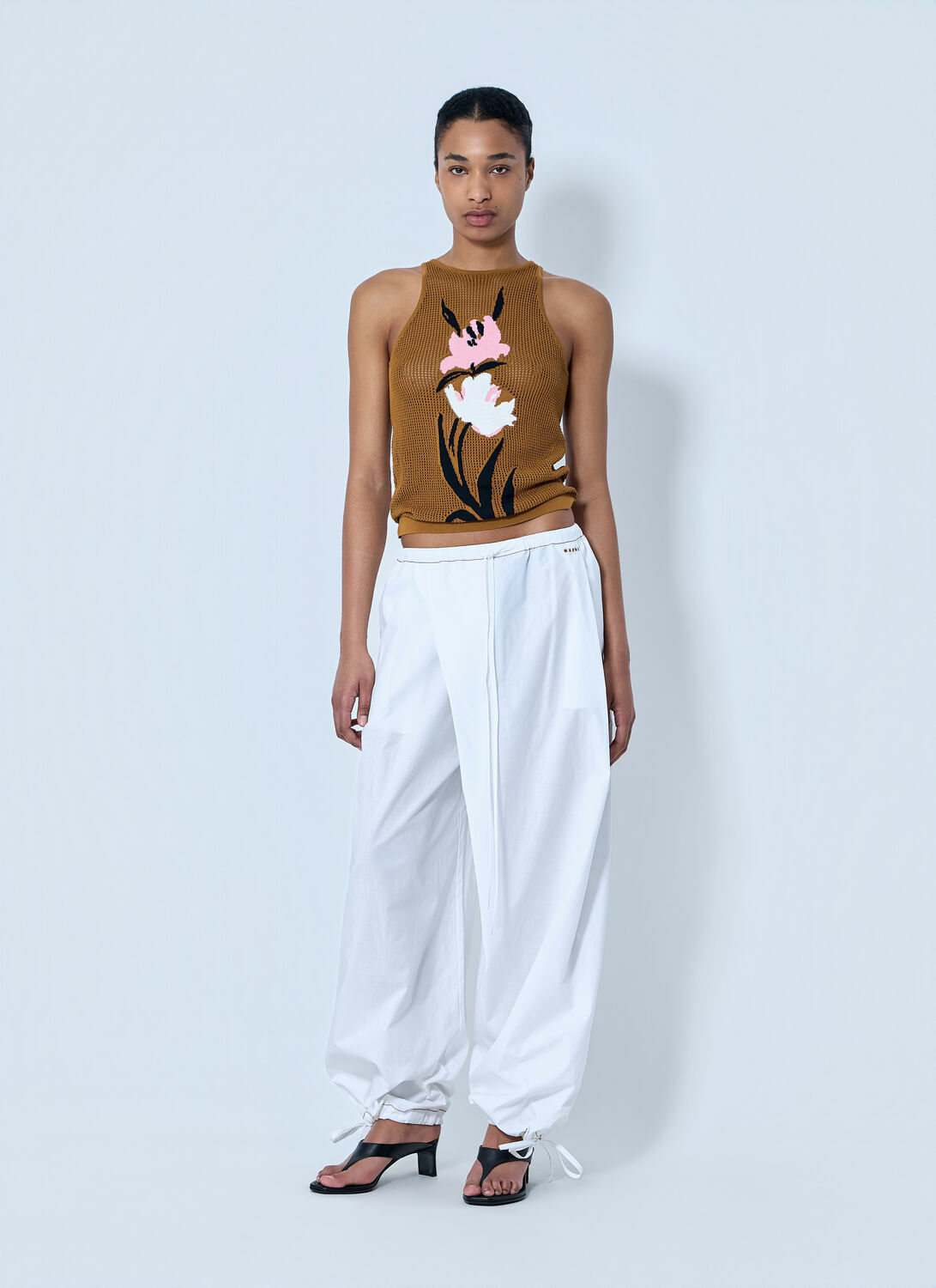 Marni Wide-Leg Drawstring Trousers
