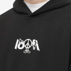 Lo-Fi Men's Peace Logo Hoody in Black