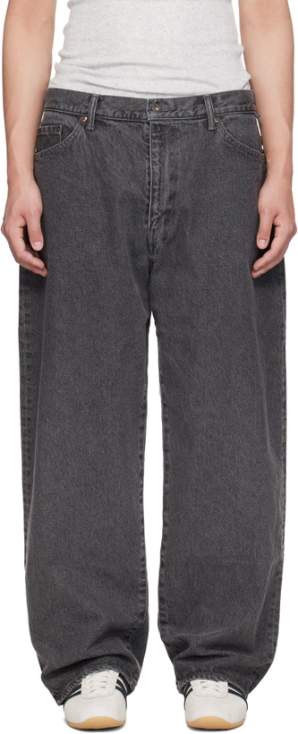 Photo: WTAPS Gray 'Blues' Straight Jeans