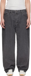 WTAPS Gray 'Blues' Straight Jeans