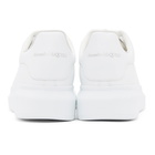 Alexander McQueen White and Blue Gradient Oversized Sneakers