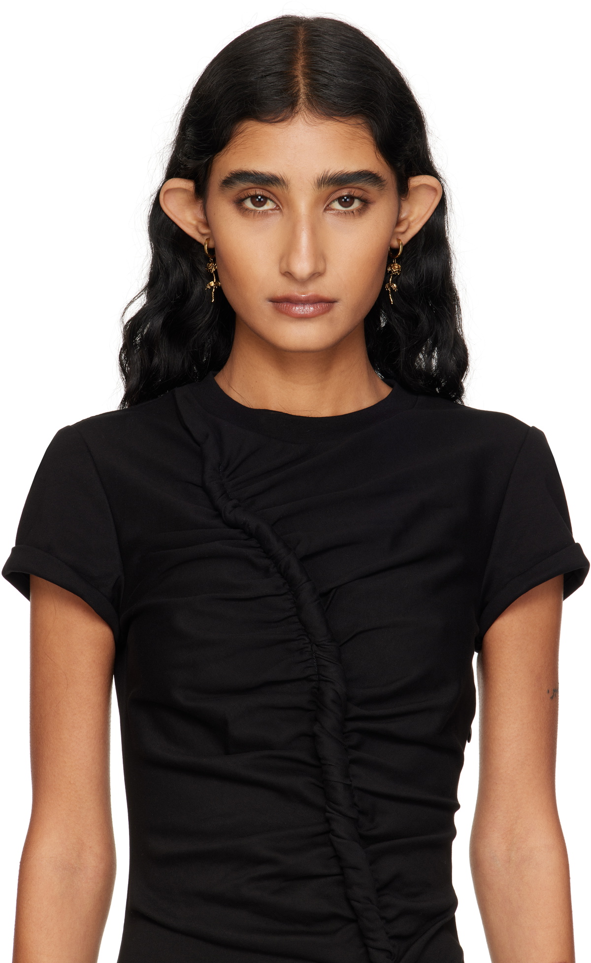 McQueen Dipped Rose Earrings