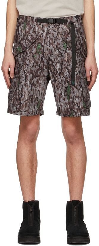 Photo: South2 West8 Grey Camo Belted BDU Shorts