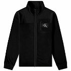 Calvin Klein Men's Block Fleece Jacket in Ck Black