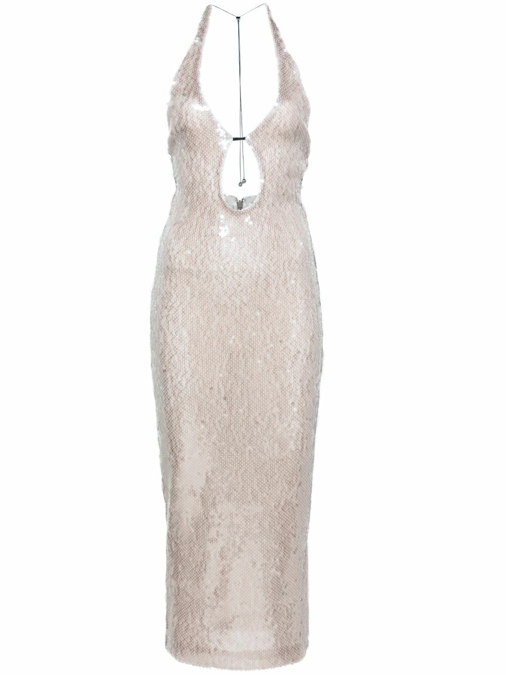 16Arlington Grey Sola Sequin-Embellished Midi Dress 16Arlington
