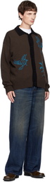 Andersson Bell Brown Bird Intarsia Cardigan