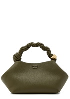 Ganni Bou Small Grained Leather top Handle bag - Olive - One Size