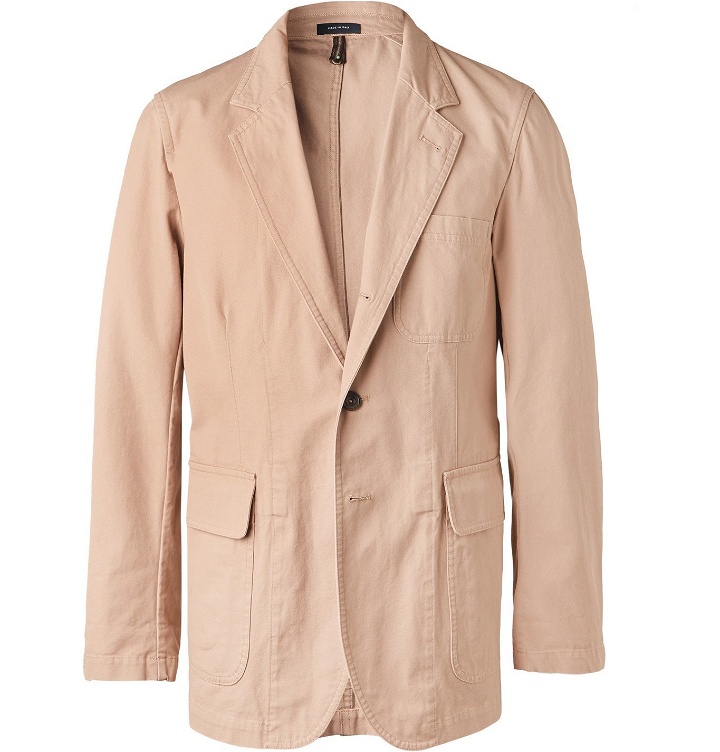 Photo: Drake's - Unstructured Linen Suit Jacket - Pink