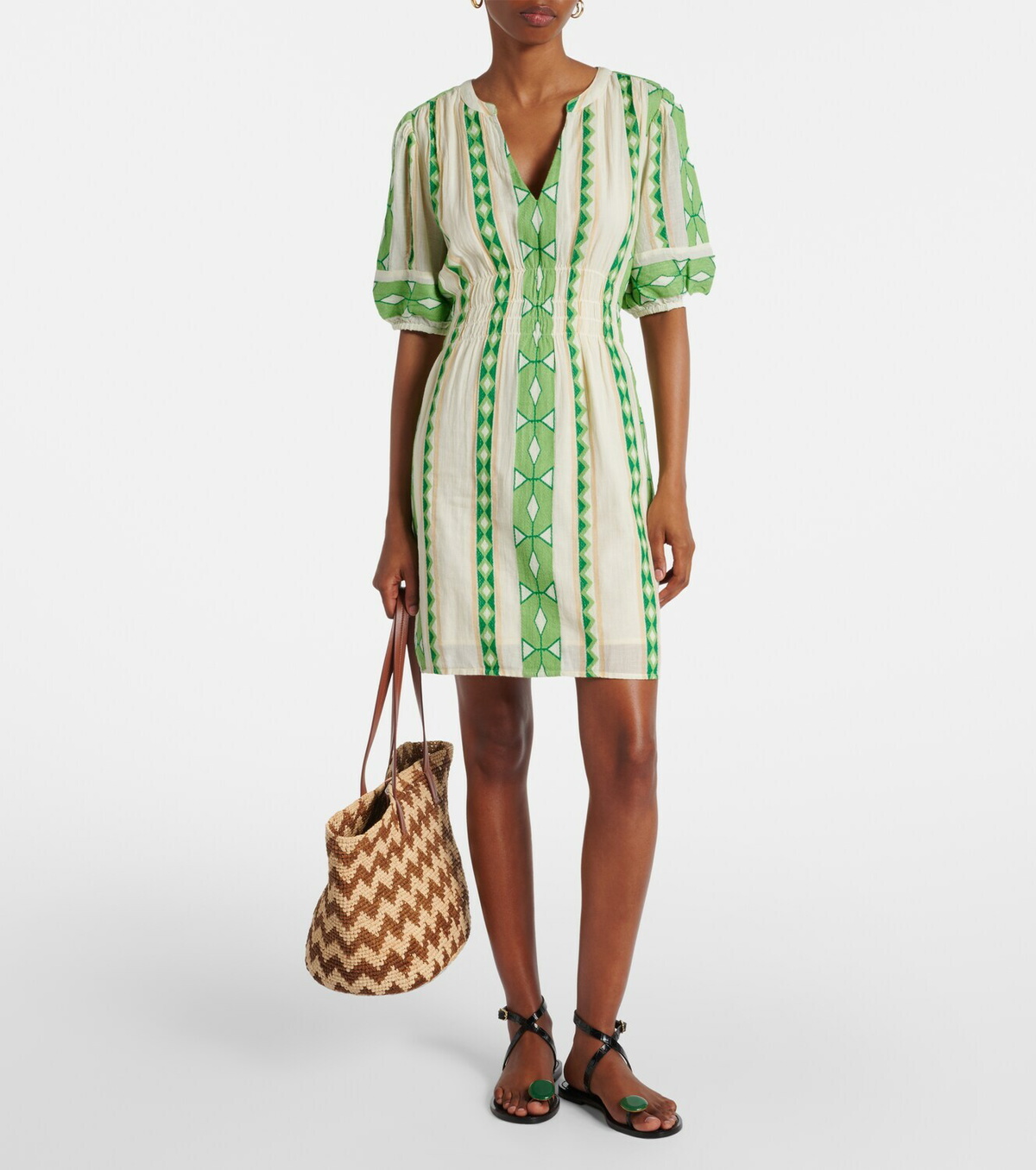 Velvet Lucy patterned cotton minidress