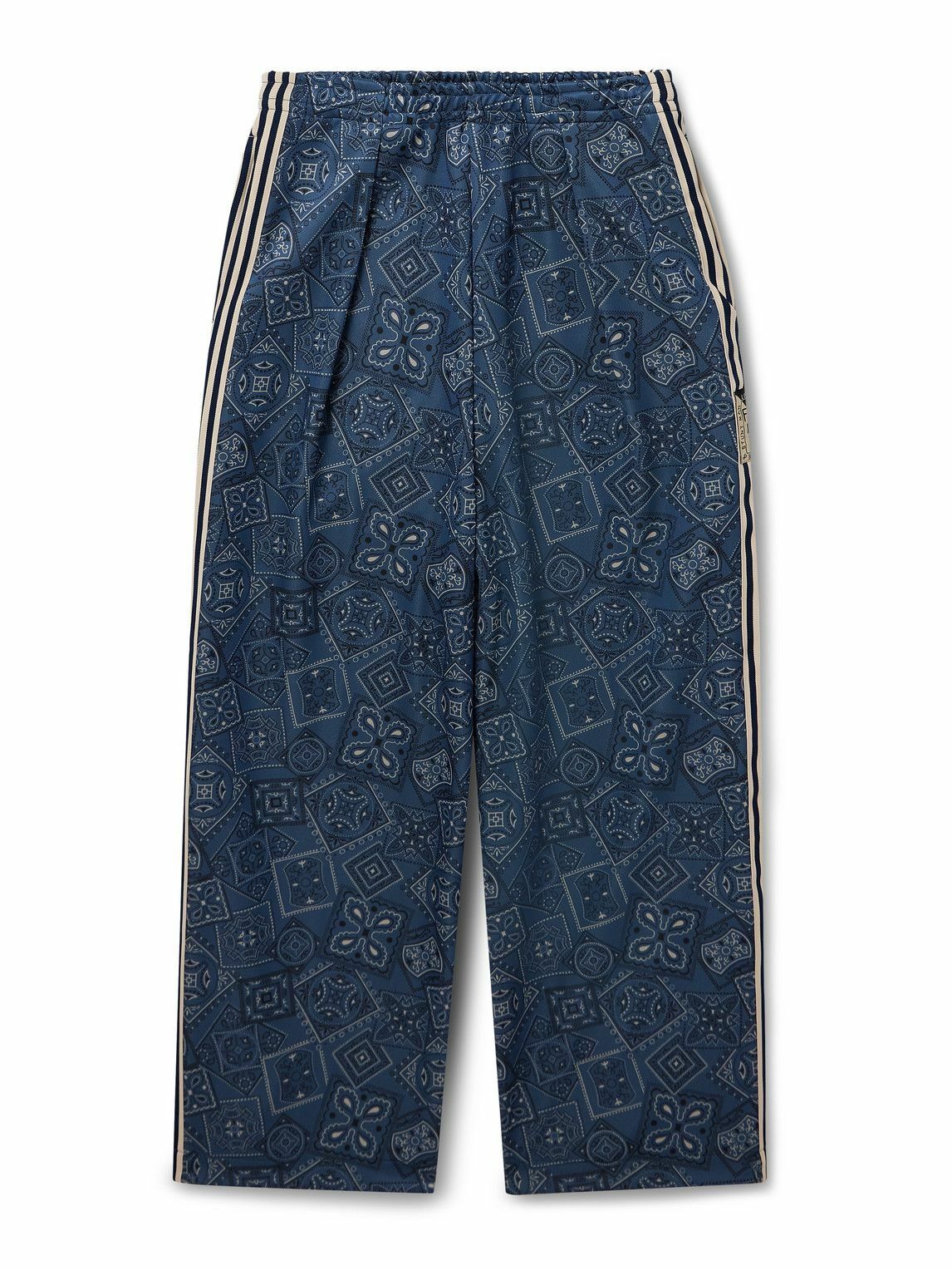 KAPITAL - Katsuragi Port Wide-Leg Patchwork Distressed