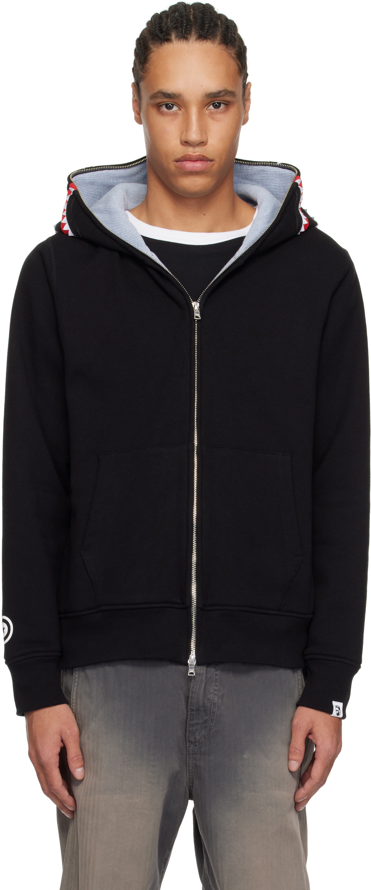 BAPE Black 2nd Shark Full Zip Hoodie A Bathing Ape BAPE Black 2nd Shark Full Zip Hoodie A Bathing Ape