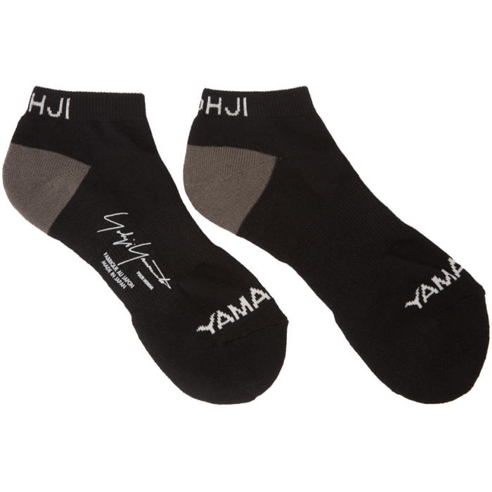 Yohji Yamamoto Black Logo Socks