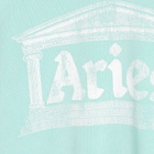 Aries Women's Baby Fit Aged Ancient Column Sweatshirt in Aqua 
