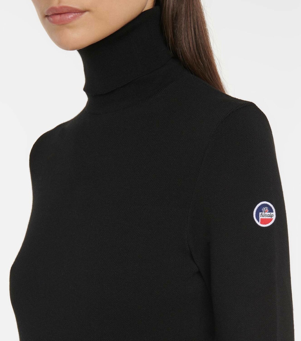 Fusalp Striped turtleneck knit sweater