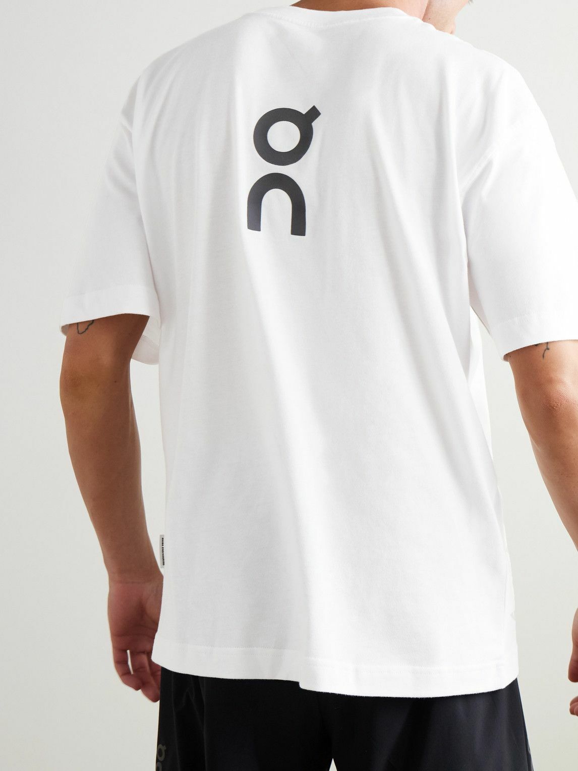 ON - Club Logo-Print Cotton-Jersey T-Shirt - White