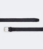 Canali Braided suede belt