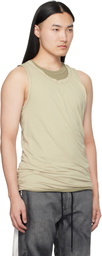 Diesel Beige T-Dred-Plain Tank Top