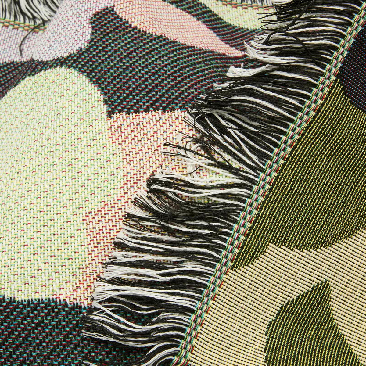 A Bathing Ape Men's 1st Camo Jacquard Blanket in Yellow 