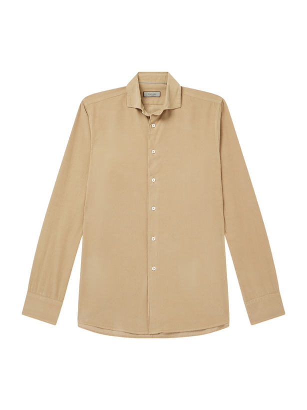 Photo: Canali - Cotton-Corduroy Shirt - Neutrals