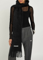 Acne Studios Hooded Brushed Mohair-blend Scarf - Black - One Size