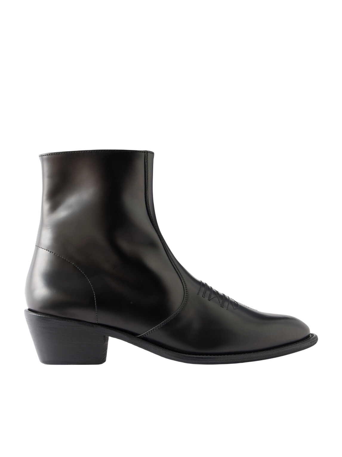 Haider Ackermann Black Elasticated Cowboy Boots Haider Ackermann
