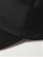 Fendi - Leather-Trimmed Logo-Print Shell Baseball Cap
