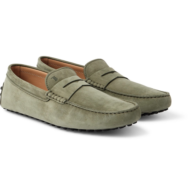 Photo: TOD'S - Gommino Nubuck Driving Shoes - Green