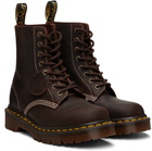 Dr. Martens Brown 1460 'Made In England' Wax Commander Boots