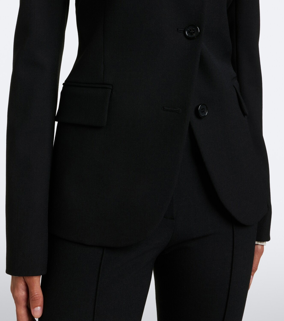Acne Studios Asymmetric twill blazer