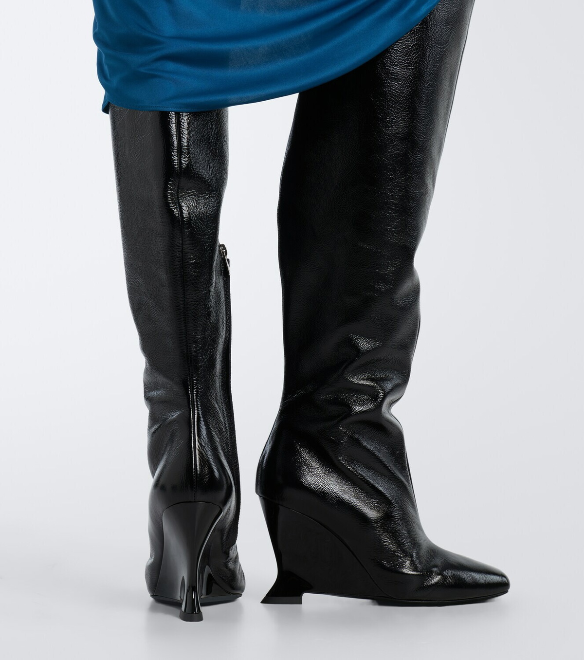 Balmain Leather over-the-knee boots
