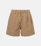 Brunello Cucinelli Cotton and linen Bermuda shorts