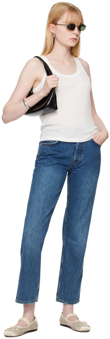 Anine Bing Blue Denim Pants main image 1